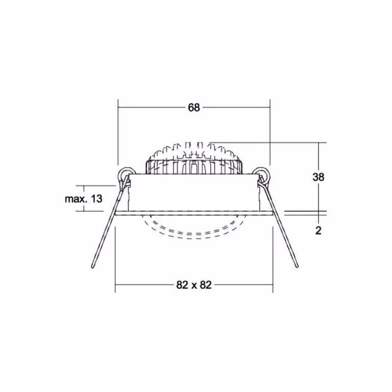 BRUMBERG BB05 Faretto da incasso a LED Scatola di connessione on/off, Alluminio / Grigio / Zincato, Soggiorno / Sala da pranzo, Alluminio, Downlight