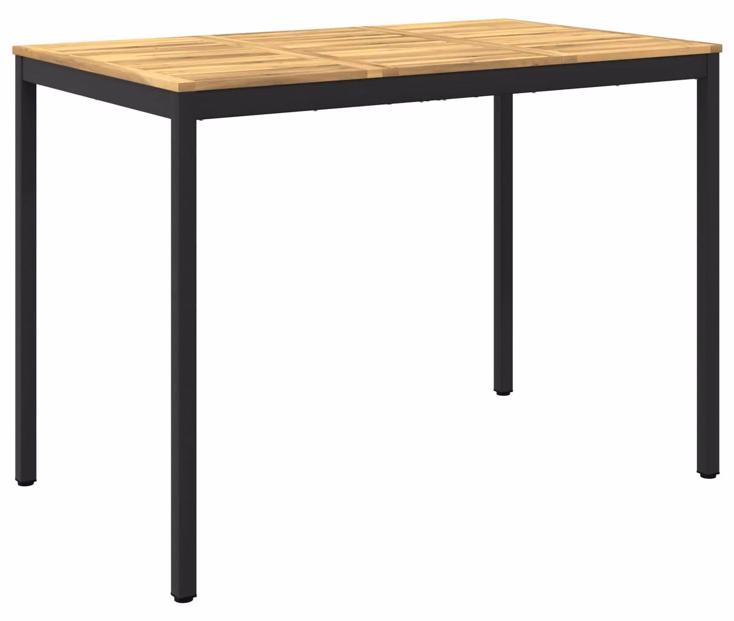 Tavolo da giardino, bianco e nero, dimensioni 147 x 88,5 x 105 cm