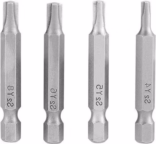 Set magnetico di 4 cacciaviti con attacco esagonale da 1/4 di pollice