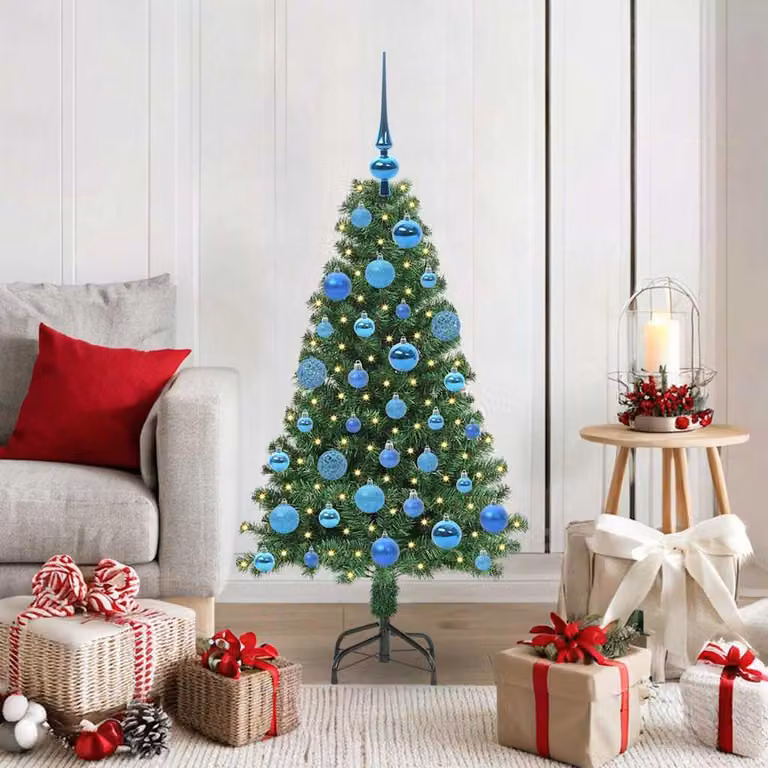 Maison Exclusive - Albero di Natale artificiale con 150 LED e supporto, verde, 120 cm