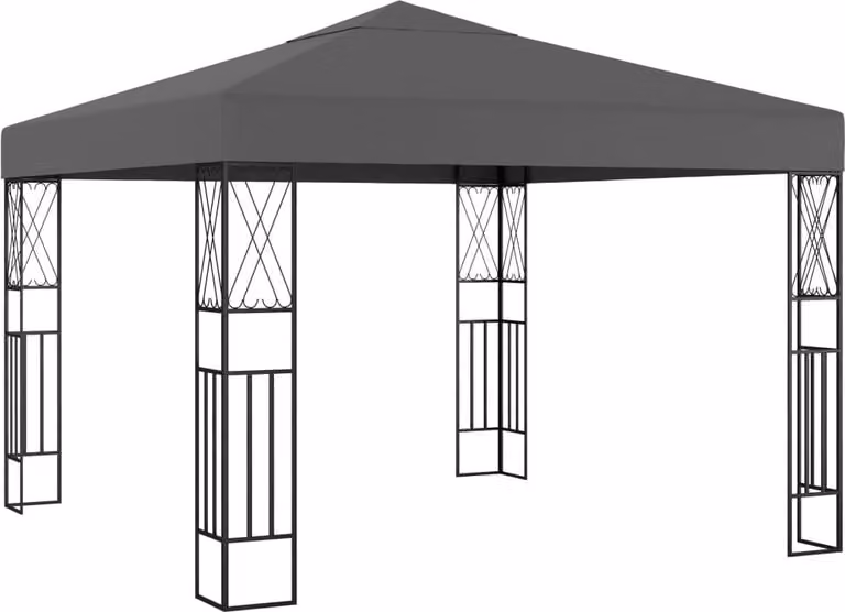 The Living Store Pavillon 3×3 m Anthrazit Stoff