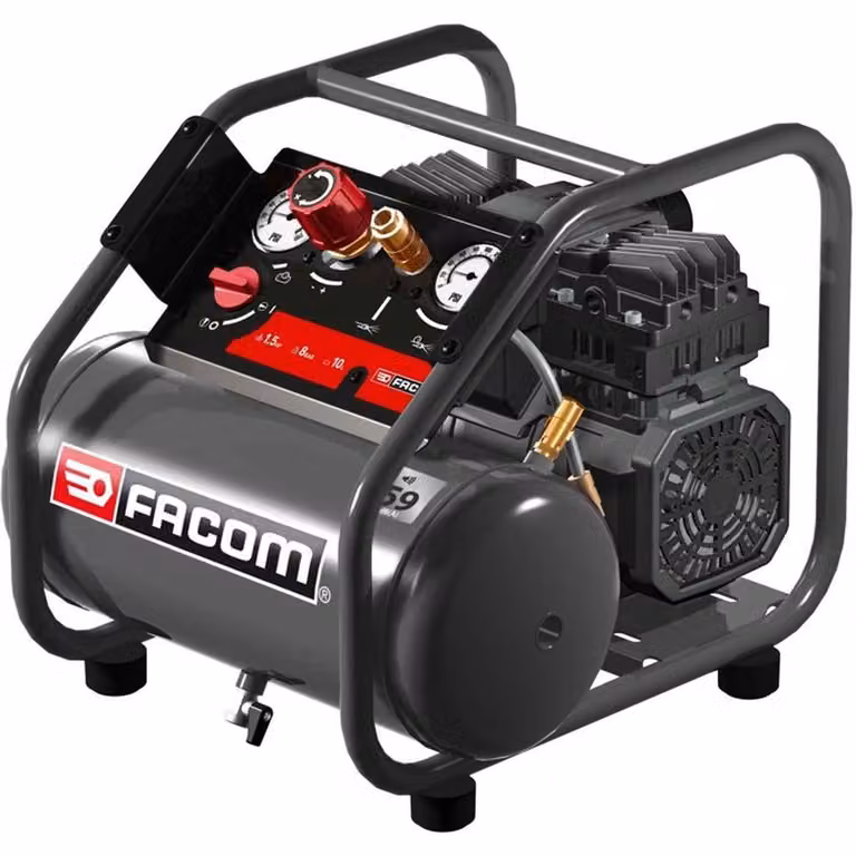 Compressore da 6 litri, 1,5 HP, versione da cantiere - FACOM - 427568