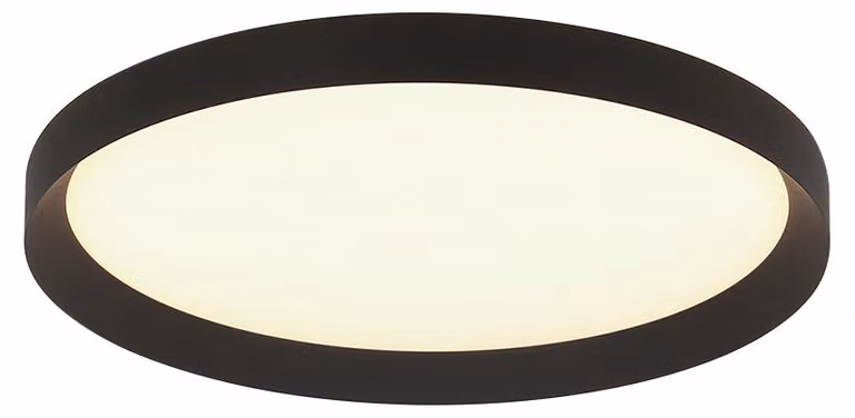 Plafoniera - nero - Flady - plastica metallo - Ø 30cm - LED - 4367ZW - Steinhauer