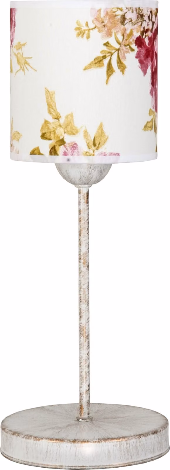 Lampada da tavolo bianca con paralume dorato antico MORGAN 9-886