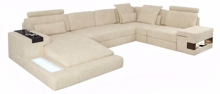 Ecksofa Eck Polster Wohnlandschaft Couch Sofa Ecken U-Form jvmoebel ® Möbel