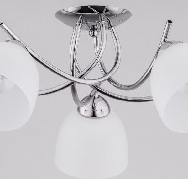 Lampada a sospensione MARISA cromata 5xE27x15W in metallo, dimensioni: 25x65x65 cm, IP20, Alfa