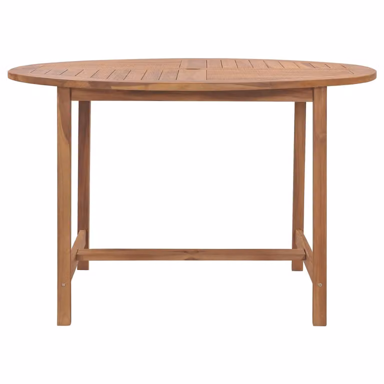 vidaXL Tavolo da pranzo da giardino Ã110x75 cm in legno massiccio di teak