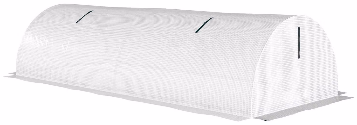 Mini serra a tunnel – Serra in plastica per tutte le stagioni | Colore: Bianco | Dimensioni: 80x200x45 cm