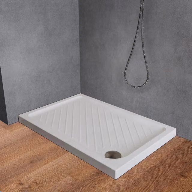 Piatto doccia rettangolare in ceramica bianco Dolomite Gemma L: 100 cm, P: 70 cm