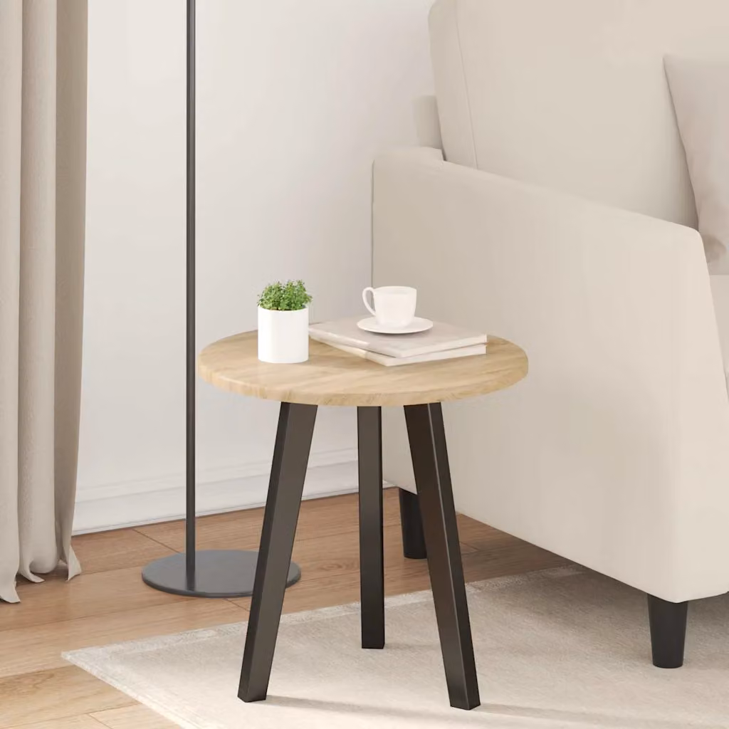 Piano del tavolo rotondo vidaXL in legno ingegnerizzato color rovere marrone, Ø 40 x H 1,5 cm