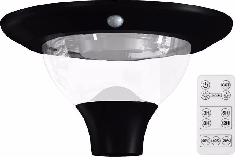 LED Solution Illuminazione solare a LED con sensore di movimento 15W CCT con DO 24098
