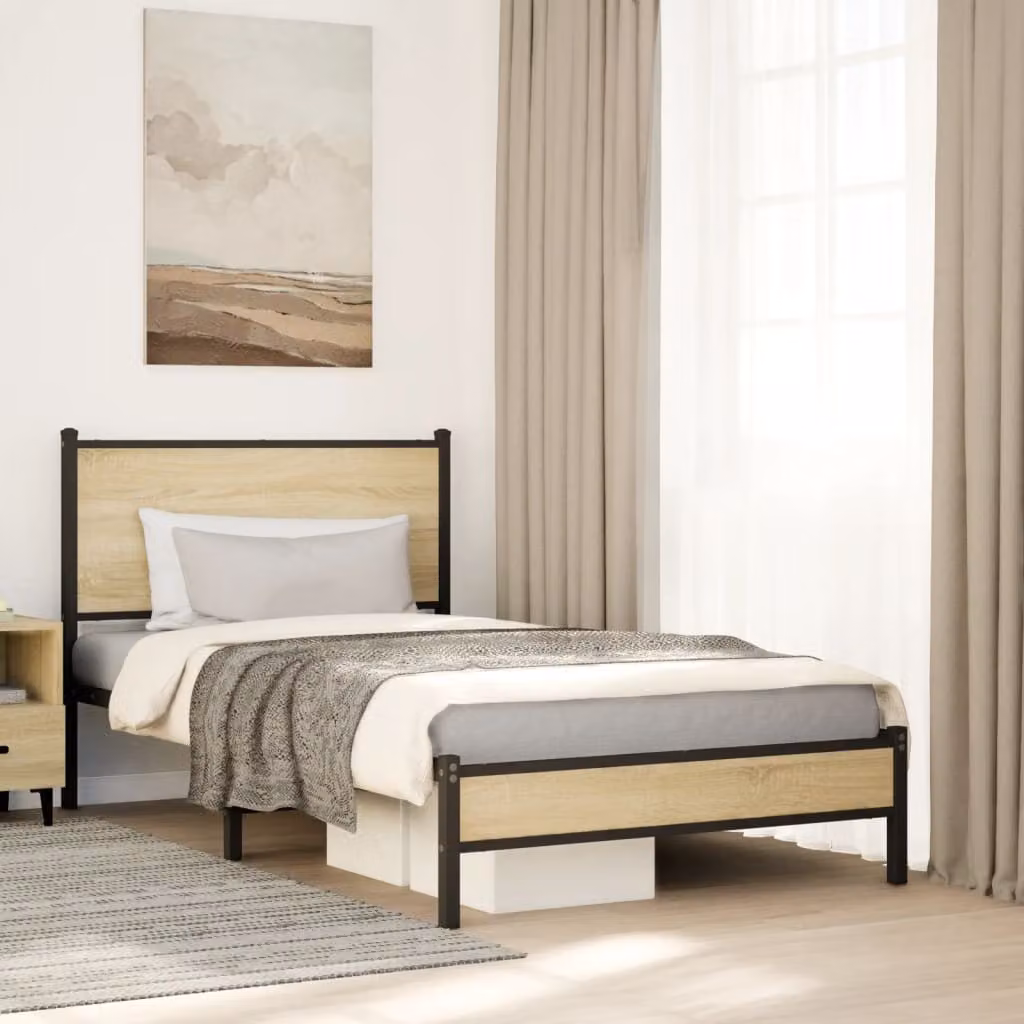 Giroletto in metallo vidaXL colore marrone L/P: 100 x 200 cm