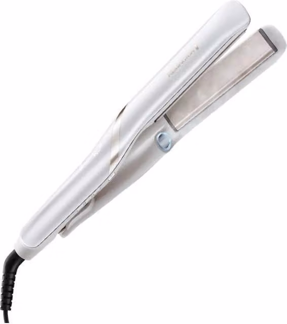 Remington S9001 HydraLuxe Pro Piastra per Capelli a Vapore con 5 Temperature fino a 230°C e Spegnimento Automatico, Bianco