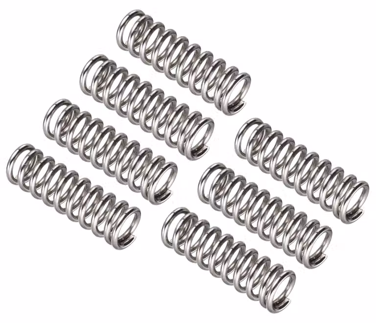 Set di molle a compressione, 7 pezzi, acciaio per molle, 1,2 mm, diametro 8 mm, lunghezza 25 mm