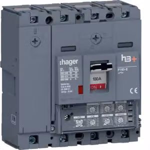 Hager Interruttore di potenza h3+ P160 LSI 4x100A 70kA HES101JC