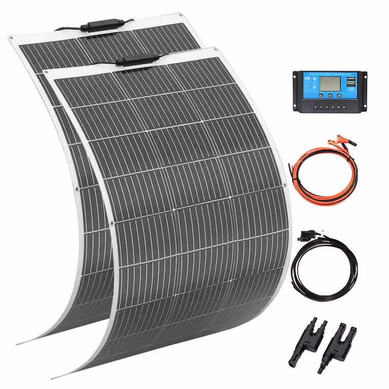 Pannello solare flessibile, alta efficienza del 21,8%, design leggero e portatile, sistema solare da 200W