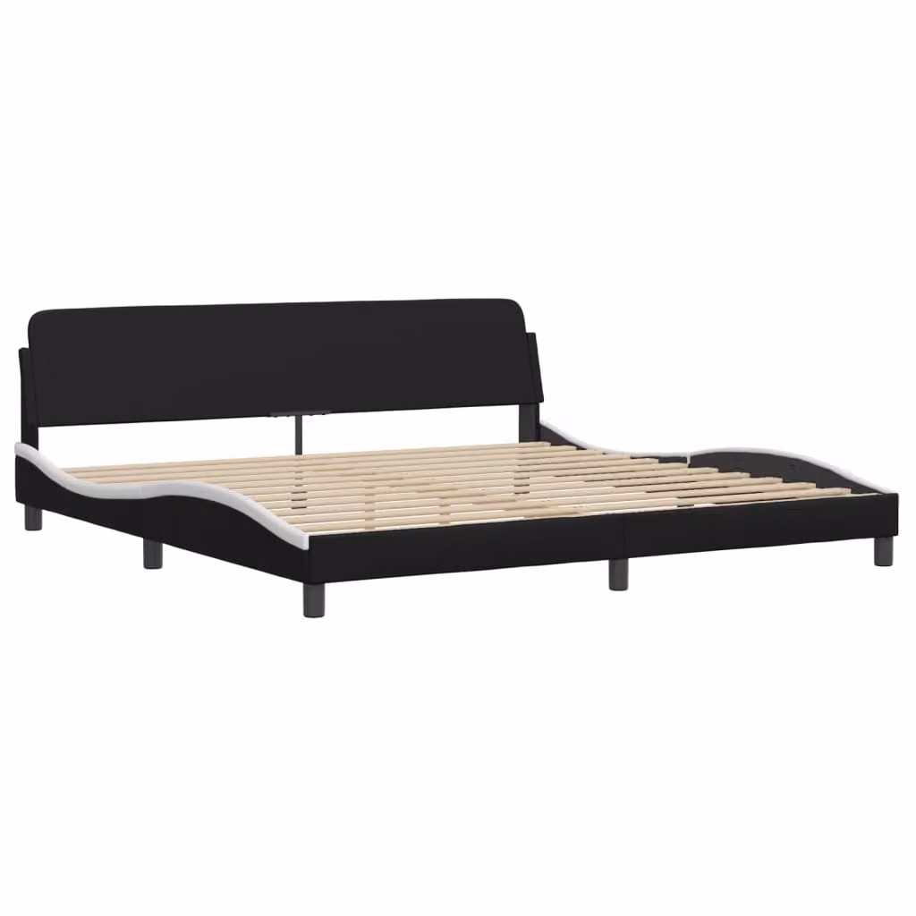 Giroletto Dover Bianco e Nero 200x200 cm in Pelle finta
