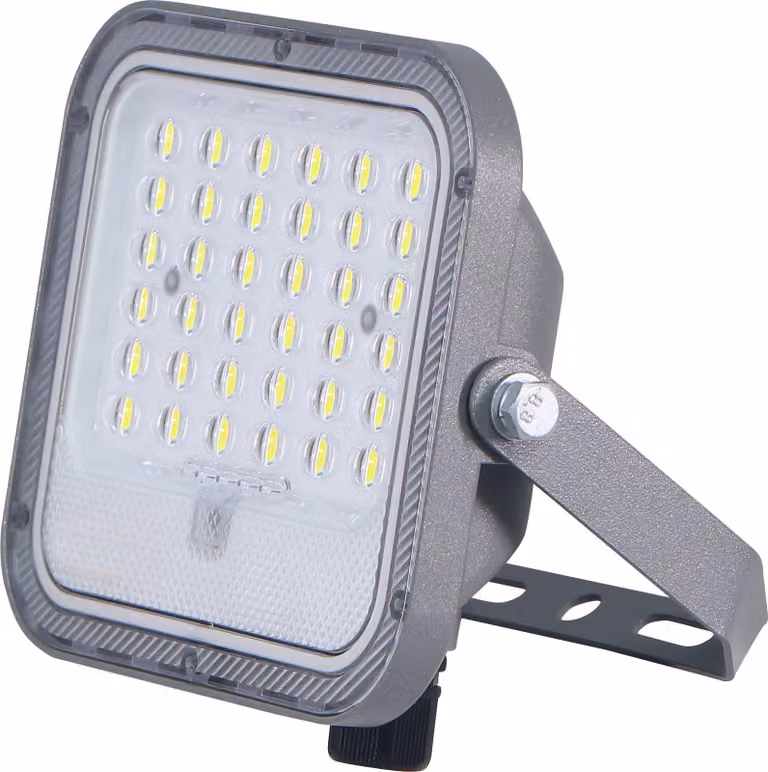 Proiettore LED solare, 850 lumen, pannello remoto, 50 W, bianco freddo 6500 K, telecomando incluso, IP65