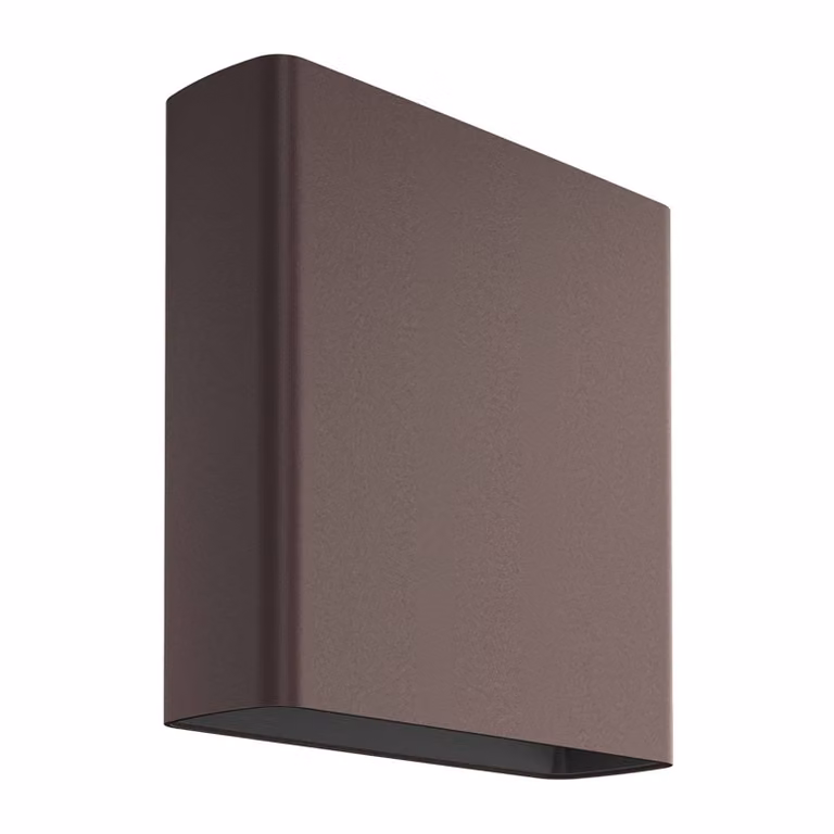 Flos Architectural Applique da esterni a LED Climber Down, Marrone / Ruggine, Alluminio, Moderno, Applique LED da esterni