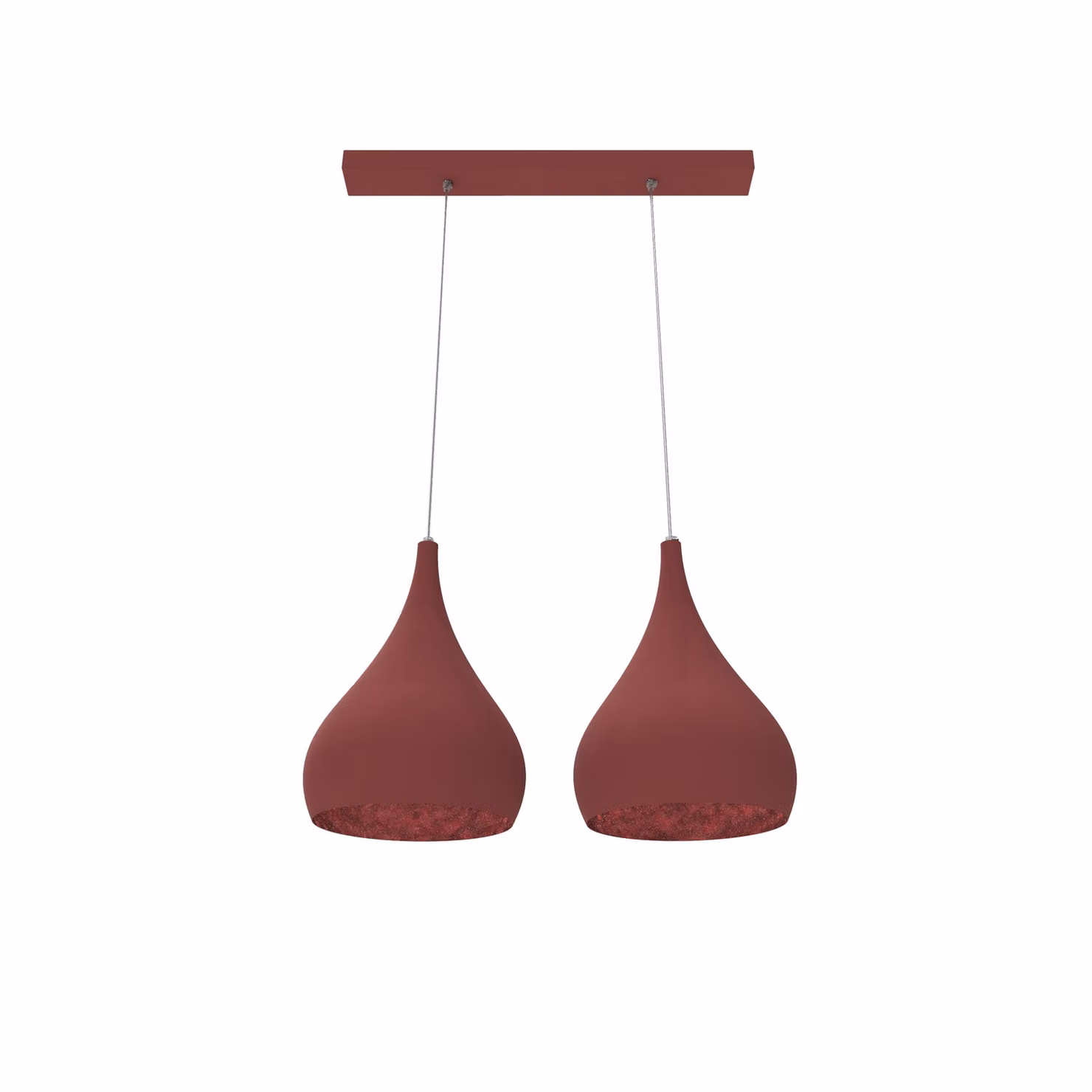 Lampada A Sospensione Calice Lineare X2 Monocolore Opaca