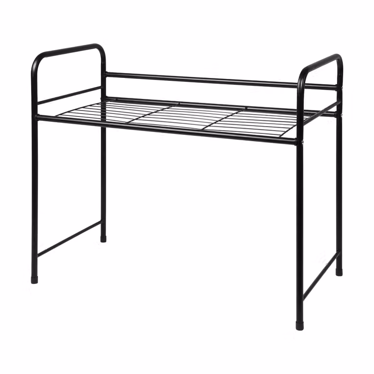 Mensola salvaspazio in metallo VESTIAMO CASA Tamil Black H 50 cm x L 60 cm x P 30 cm