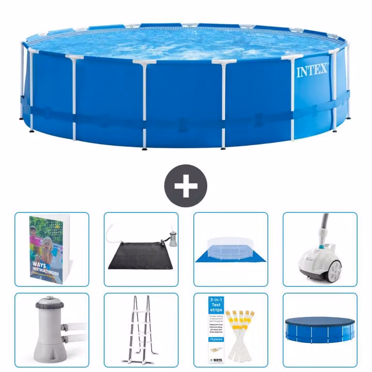 Piscina fuori terra a struttura - 457x122 cm - 7 pezzi - Modello S600