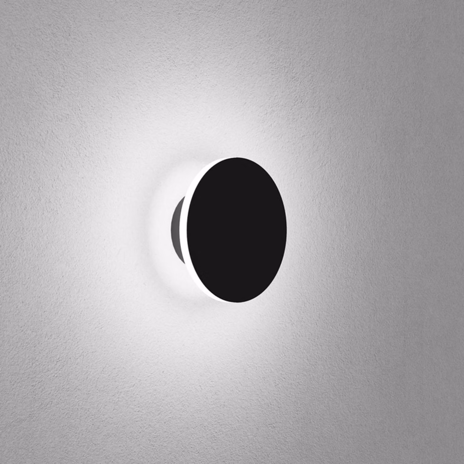 Egger Licht Applique da parete a LED Orbit, Nero, Soggiorno / Sala da pranzo, Alluminio, Moderno, Applique a LED
