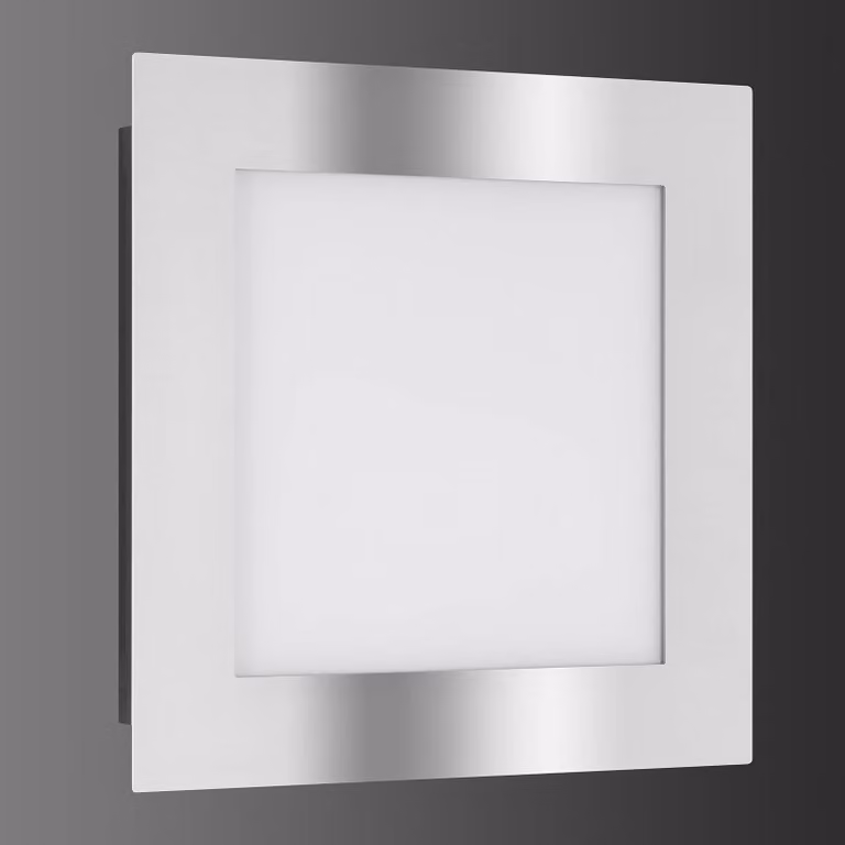 LCD Applique LED da esterni 3006 con sensore movimento, Alluminio / Grigio / Zincato, Acciaio Inox, Moderno