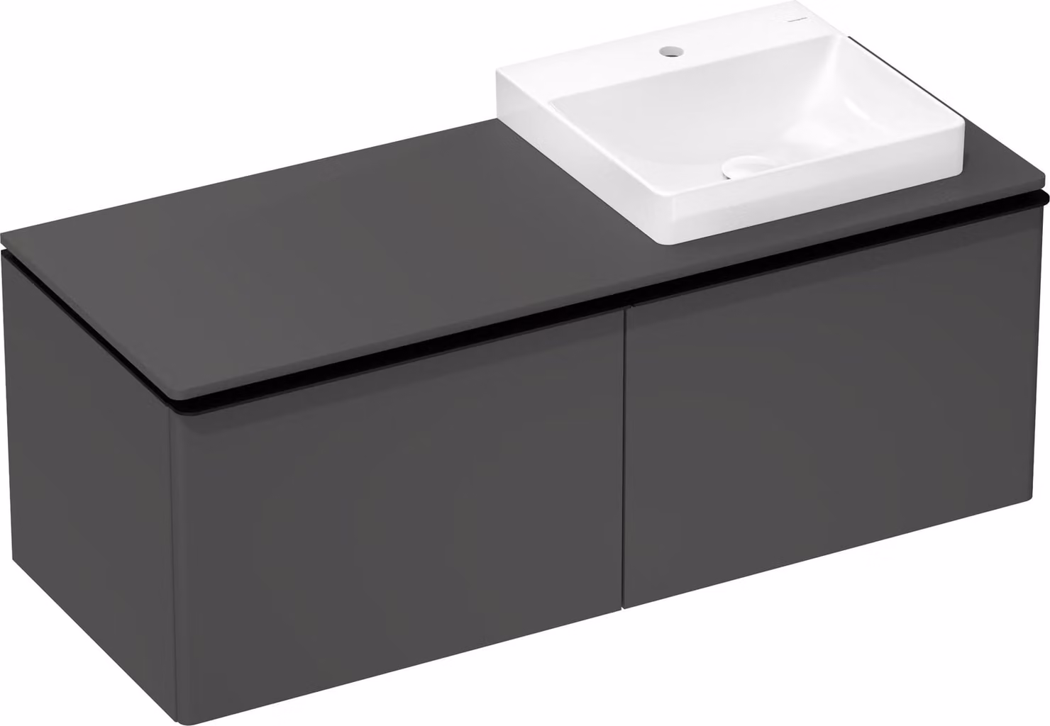 hansgrohe Xelu Q Console avec découpe à droite, 1360x550, pour vasque à poser, polie, 54098910, 54098910