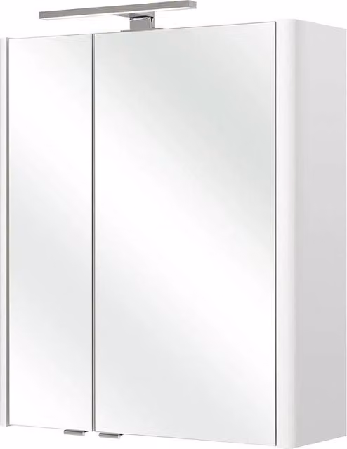 Specchio Decorativo in Legno Bianco Liscio 200 x 600 x 700 cm - Quickset 359