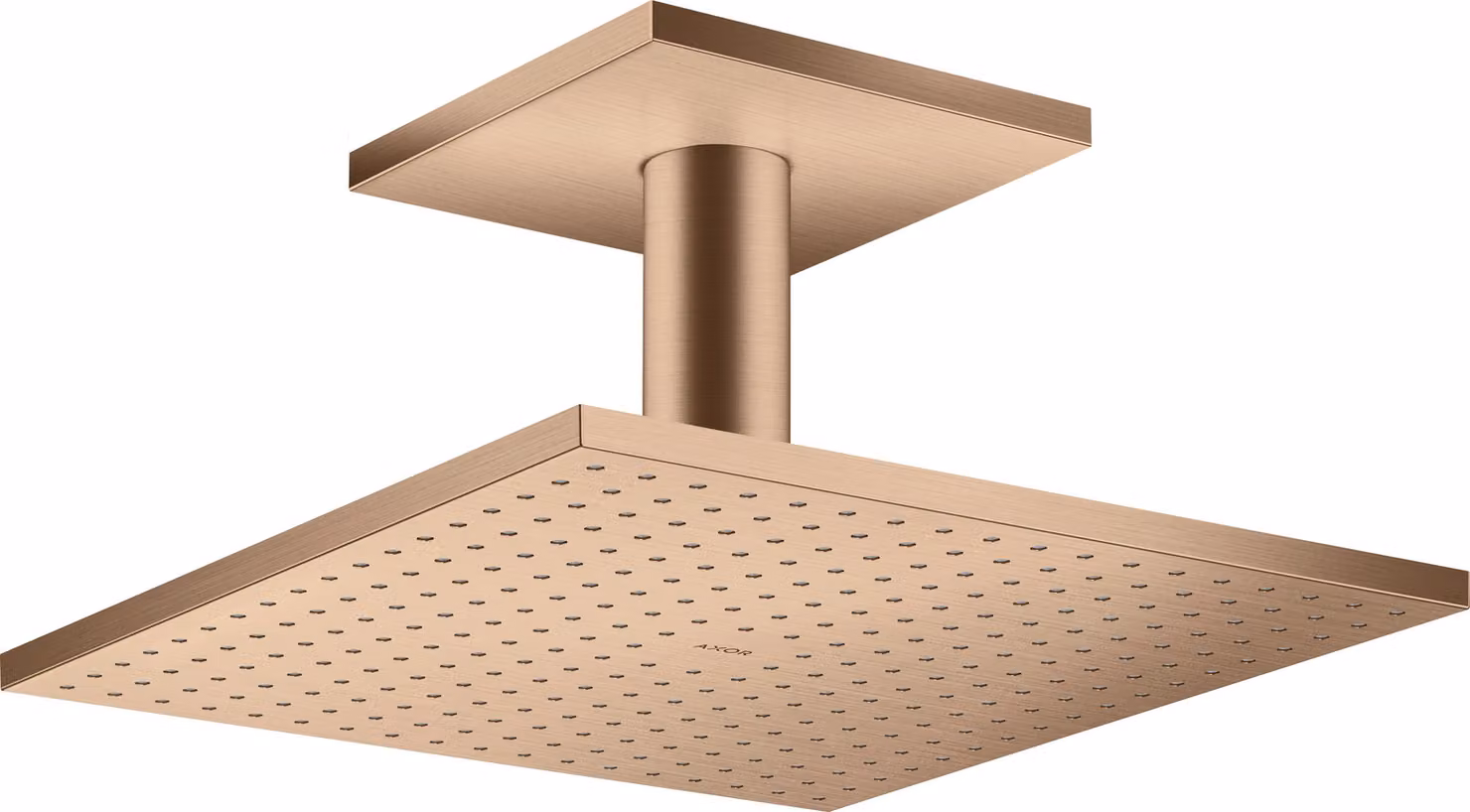 hansgrohe AXOR ShowerSolutions douchette suspendue 300/300 2jet, raccordement au plafond, 35320310, 35320310