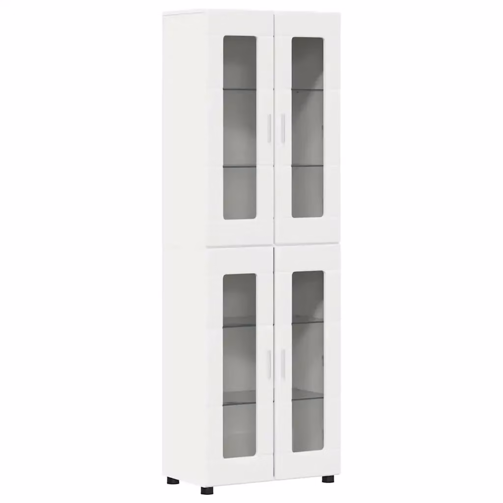 Credenza moderna vidaXL FLORIN in legno bianco opaco L/P/H: 60 x 35 x 182 cm – 2