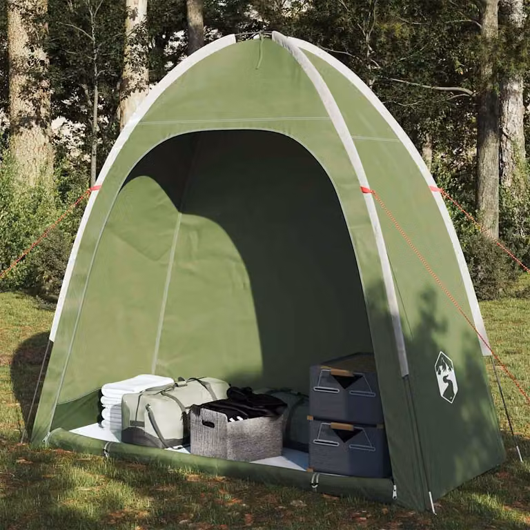 vidaXL Tenda Portaoggetti Verde Impermeabile in Poliestere e Fibra di Vetro
