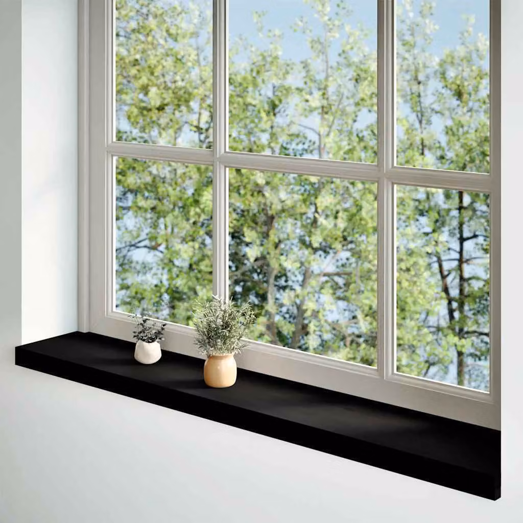 Davanzali 2 pz Marrone Scuro 160x20x2 cm Legno Massello Rovere