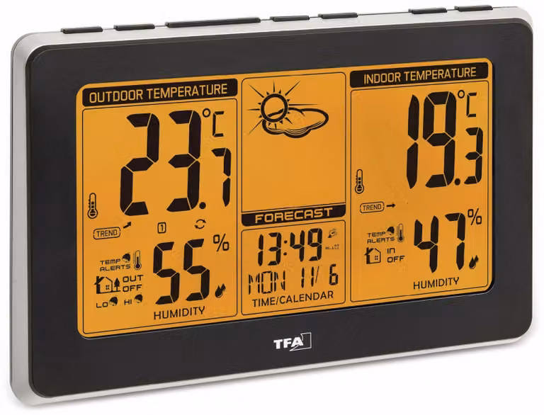 TFA - Stazione meteo radio MONDO 35.1151.01 - nero