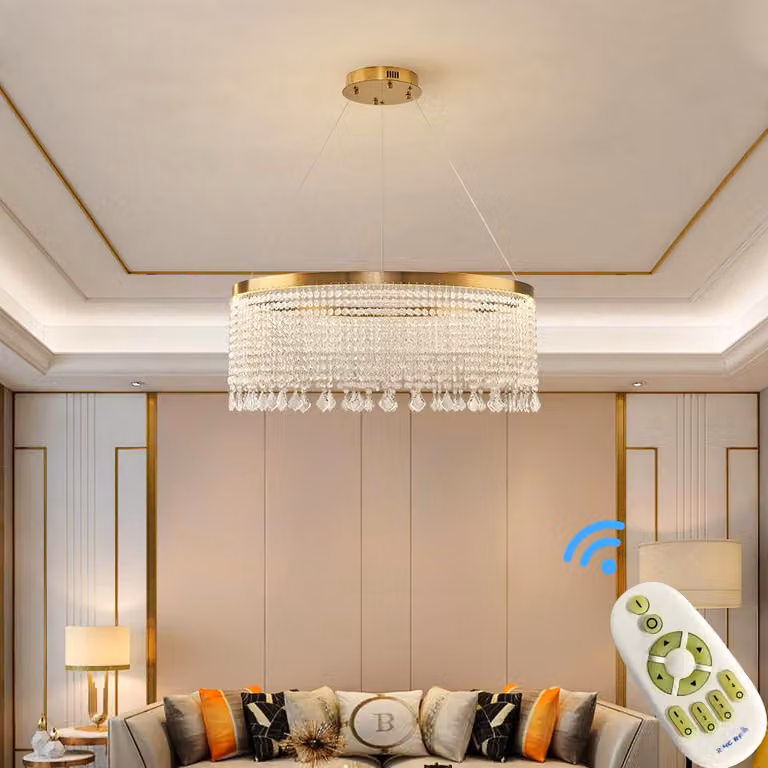 Lampada a sospensione a LED Plafoniera 2022-800Lampada con telecomando Colore della luce/luminosità regolabile dimmerabile Lampada a LED da soggiorno Plafoniera a LED Plafoniera a LED