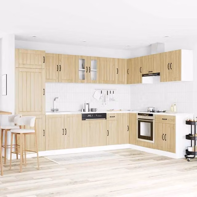 ERROR Armadio da cucina moderno con ampio spazio di archiviazione 80 x 46 x 81 cm in legno ingegnerizzato rovere sonoma 02_0055689
