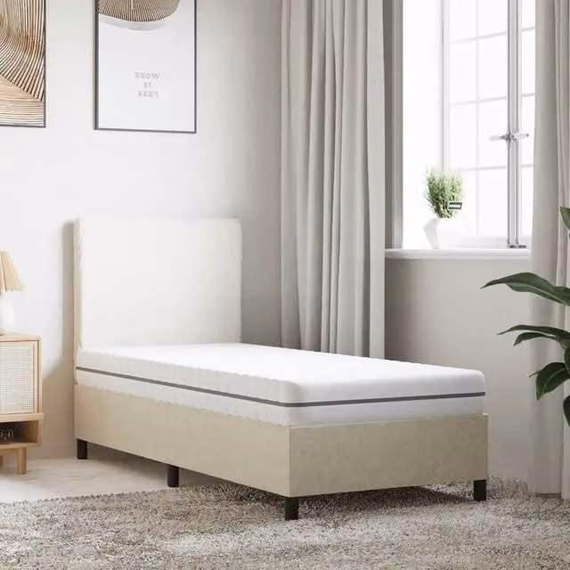 Materasso in schiuma comfort foam bianco vidaXL L/P: 200 x 80 cm