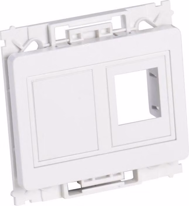Lanview 2x placca a muro keystone per presa OPUS bianca, LVN126160