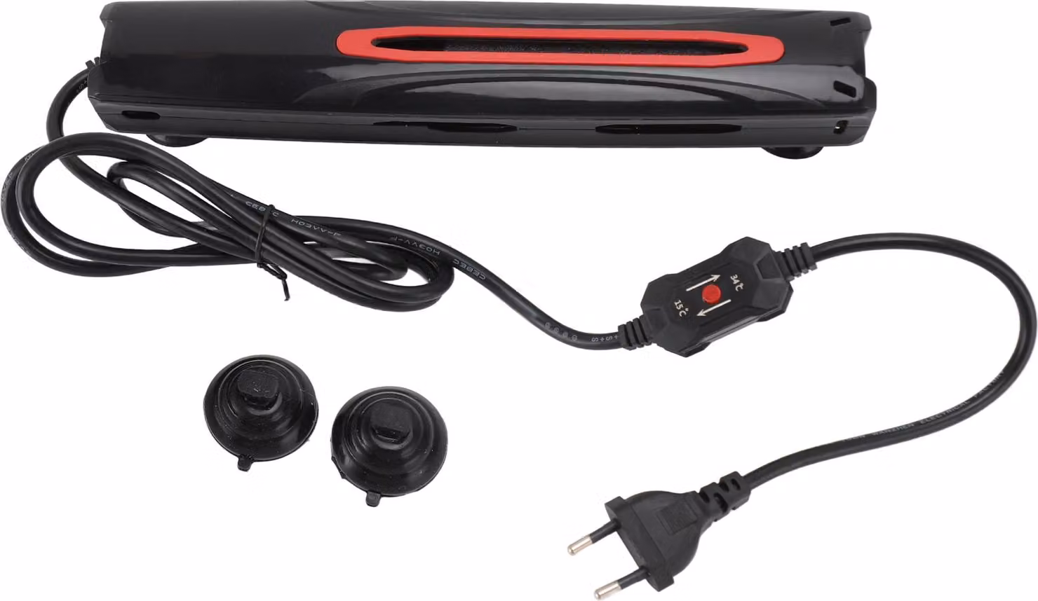Riscaldatore a conversione di frequenza per acquari 1000W Termostato -Controllore IPX6 Asta riscaldante morbida per acquario con LED -Display digitale EU -Presa di corrente 220 V