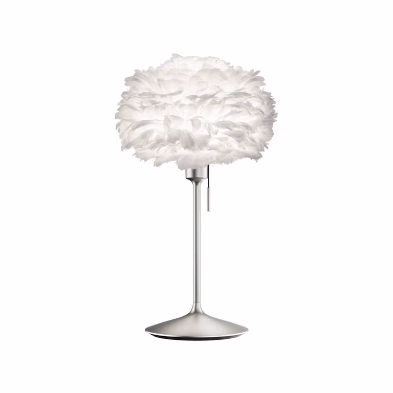 UMAGE Lampada da tavolo di design Eos mini, Bianco / Opale, Soggiorno / Sala da pranzo, Metallo, Design, Lampada da tavolo