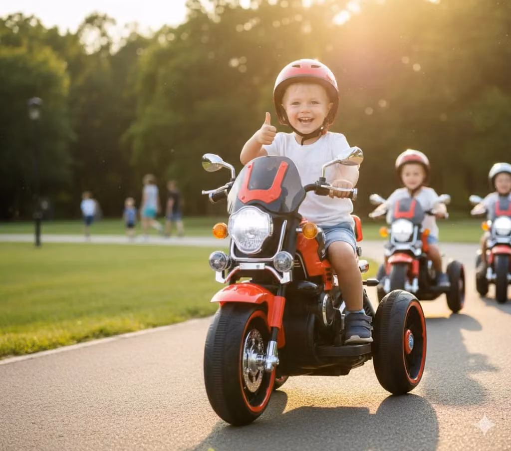 Moto Elettrica per Bambini Kidfun Melbourne 12V Rossa con Luci e Suoni – 2