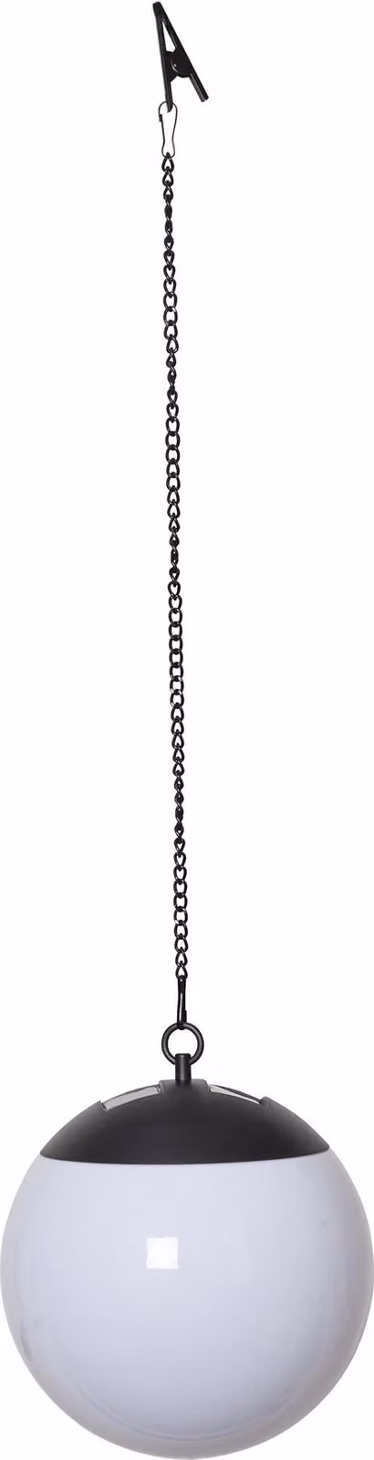Lampada a sospensione solare a LED, forma globo, luce bianco caldo, diametro 20 cm