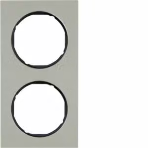 Berker 10122204 Cornice acciaio inox/nero Berker R.3