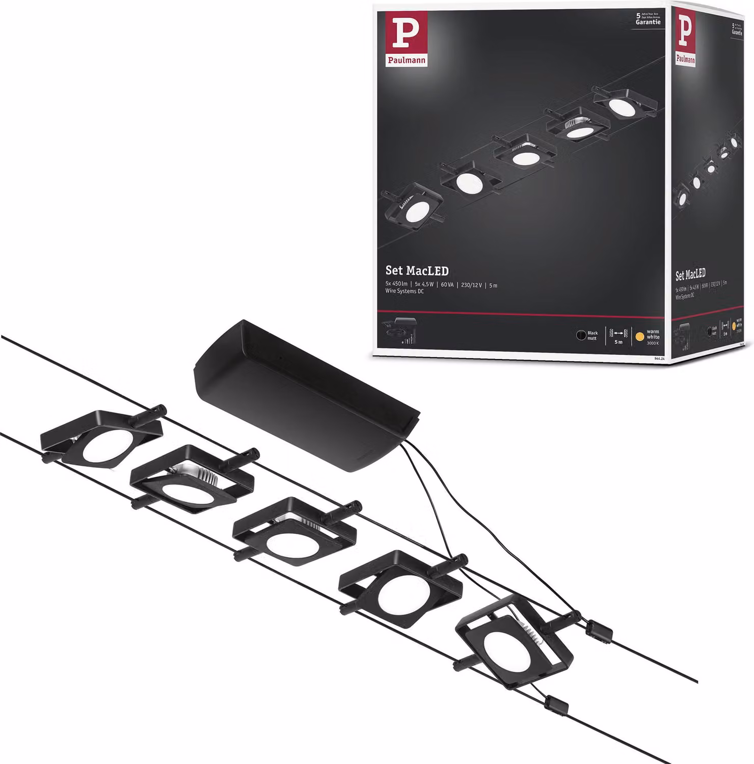 Paulmann CorDuo Sistema di cavi LED Set base MacLED
