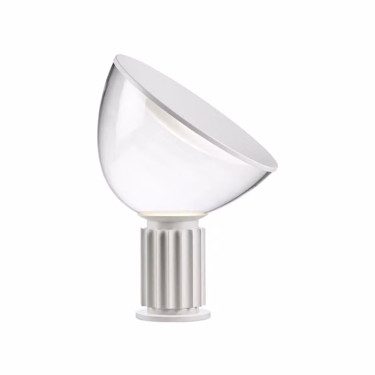 Flos - Taccia Small - Lampada da tavolo - Bianco Opaco