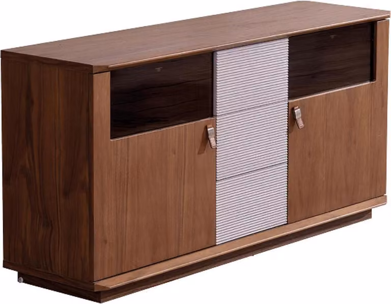 Designer Kommode Anrichte Side Low Board Schrank Wohn Zimmer Metall Luxus Regal