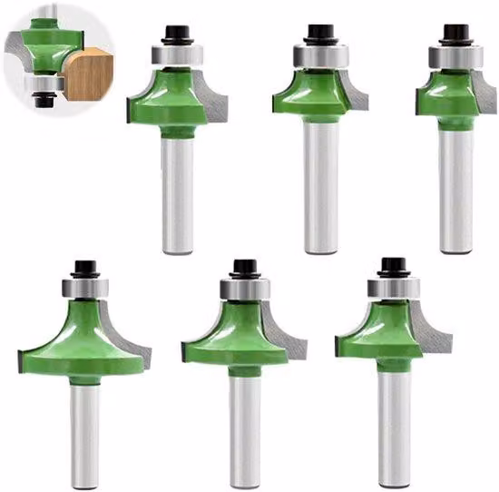 Set da 6 pezzi per trapano a caricamento posteriore con punta da 8 mm per la lavorazione del legno