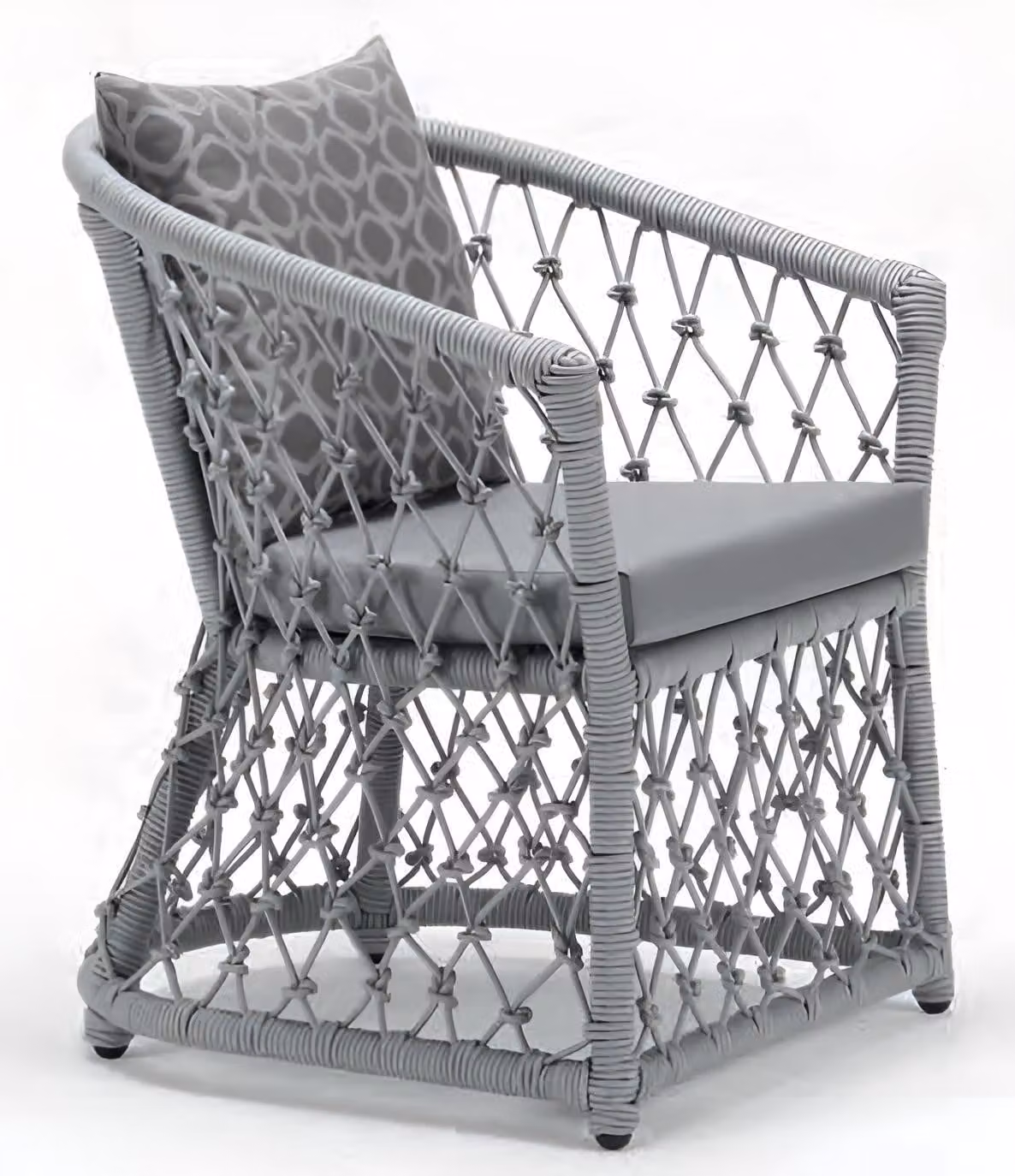 Sedia moderna, mobili da giardino, sedia da giardino, sedia grigia