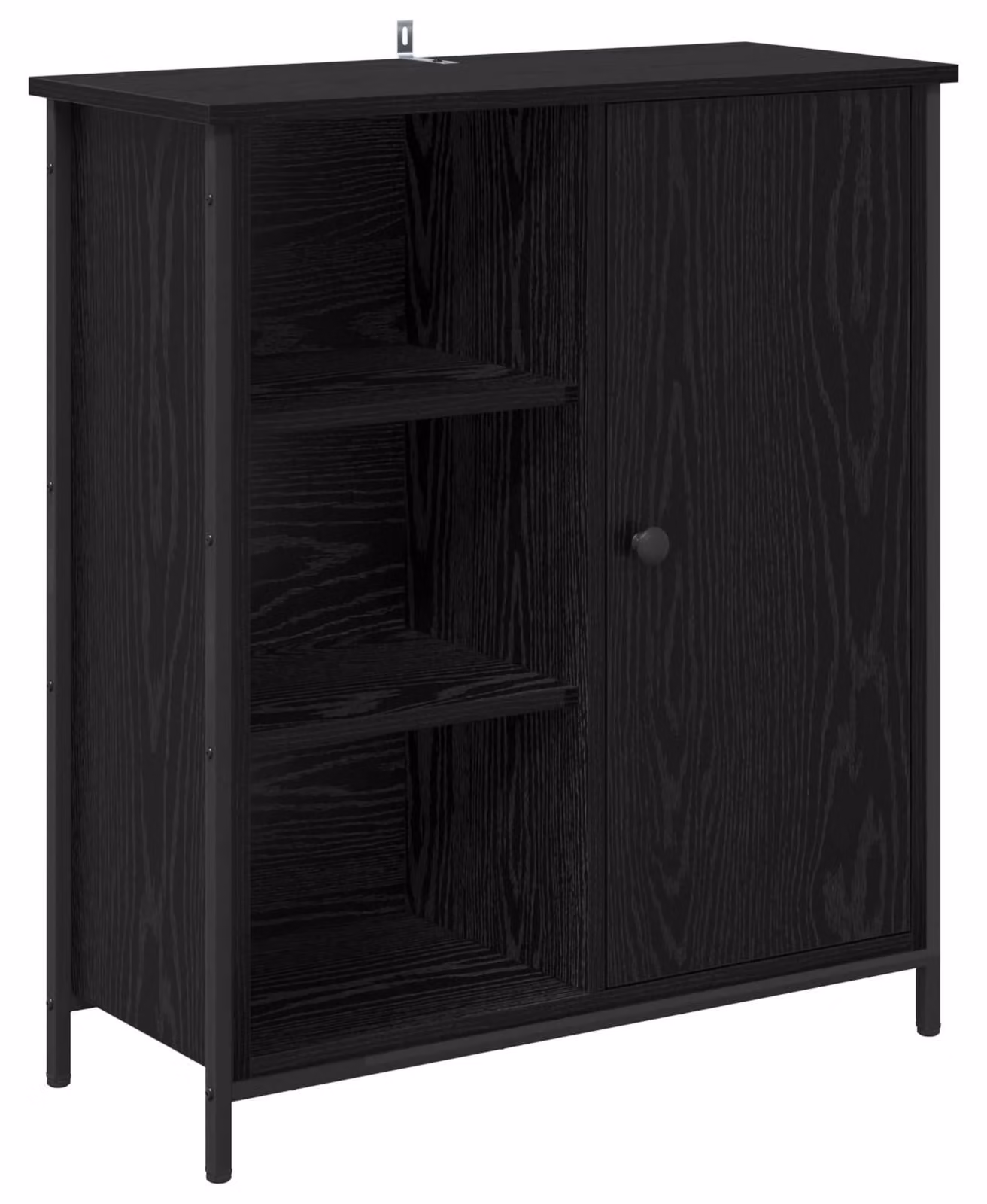 Credenza Rovere Nero 70 x 30 x 80 cm Legno multistrato